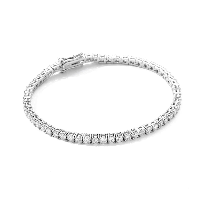 Moissanite Tennis Bracelet in S925 Sterling Silver